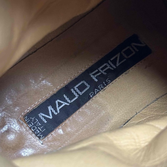 Maud Frizon Red Crocodile Pattern Pointed Toe Western Boots Size EU 36 - Picture 7 of 16